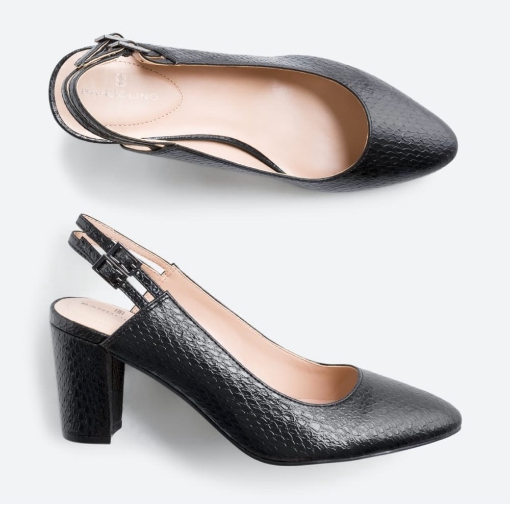 Bandolino Black Textured Heels